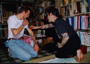 consulting with Horiyoshi - tattoo japan